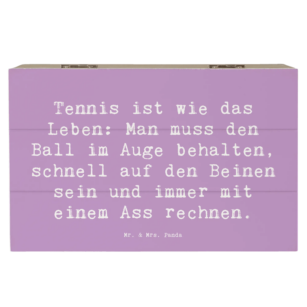 Holzkiste Spruch Tennis Lebensweisheit XXL, Geschenkdose, Aufbewahrungsbox, Geschenkbox, Kiste, Schatzkiste, Holzkiste, Schatulle, Erinnerungsbox, Erinnerungskiste, Truhe, Dekokiste, Geschenk, Sport, Sportart, Hobby, Schenken, Danke, Dankeschön, Auszeichnung, Gewinn, Sportler