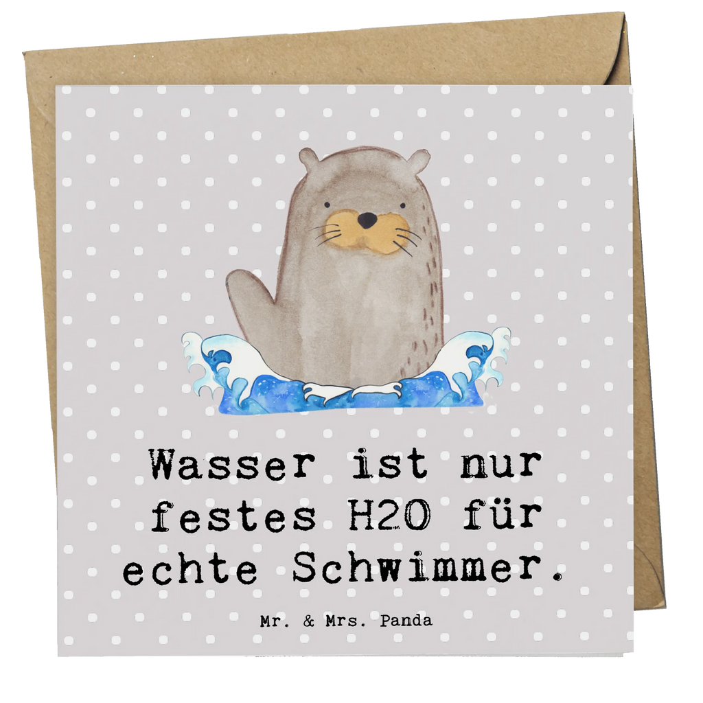 Deluxe Card Wasser ist nur festes H2O für echte Schwimmer. Geburtstagskarte, Einladungskarte, Karte, Klappkarte, Hochzeitskarte, Glückwunschkarte, Hochwertige Grußkarte, Grußkarte, Hochwertige Klappkarte, Geschenk, Sport, Sportart, Hobby, Schenken, Danke, Dankeschön, Auszeichnung, Gewinn, Sportler