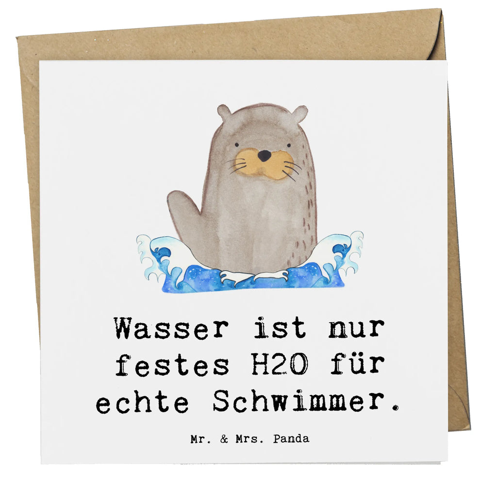 Deluxe Card Wasser ist nur festes H2O für echte Schwimmer. Geburtstagskarte, Einladungskarte, Karte, Klappkarte, Hochzeitskarte, Glückwunschkarte, Hochwertige Grußkarte, Grußkarte, Hochwertige Klappkarte, Geschenk, Sport, Sportart, Hobby, Schenken, Danke, Dankeschön, Auszeichnung, Gewinn, Sportler