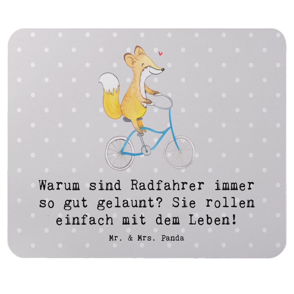 Mouse mat Warum sind Radfahrer immer so gut gelaunt? Sie rollen einfach mit dem Leben! Mauspad, Designer Mauspad, Büroausstattung, Arbeitszimmer, Computer zubehör, Mausunterlage, PC Zubehör, Mousepad, Mauspad Büro, Einzigartiges Mauspad, Geschenk, Sport, Sportart, Hobby, Schenken, Danke, Dankeschön, Auszeichnung, Gewinn, Sportler