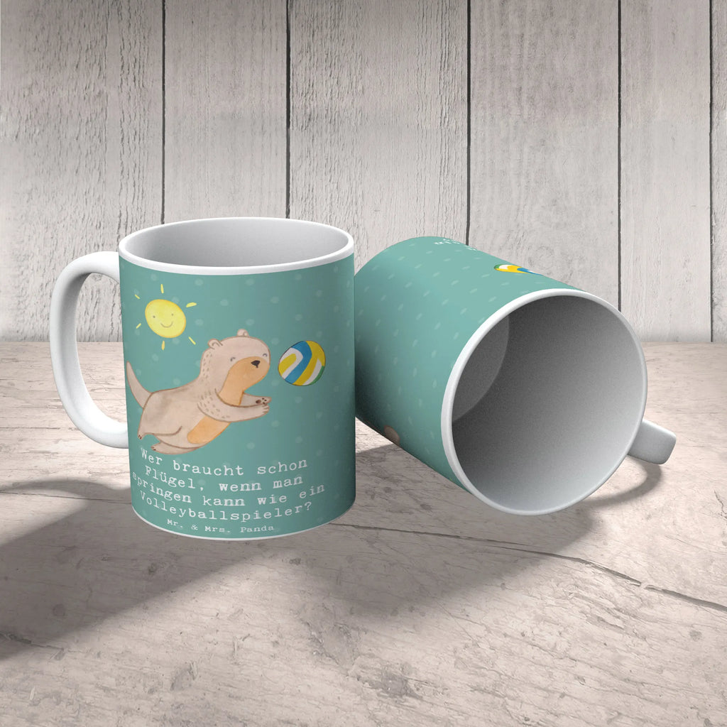 Tasse Volleyball Sprung Kaffeetasse, Teetasse, Bürotasse, Tasse mit Zitaten, Tasse mit Motiven, Keramiktasse, Tasse, Porzellantasse, Geschenktasse, Geschenk, Sport, Sportart, Hobby, Schenken, Danke, Dankeschön, Auszeichnung, Gewinn, Sportler