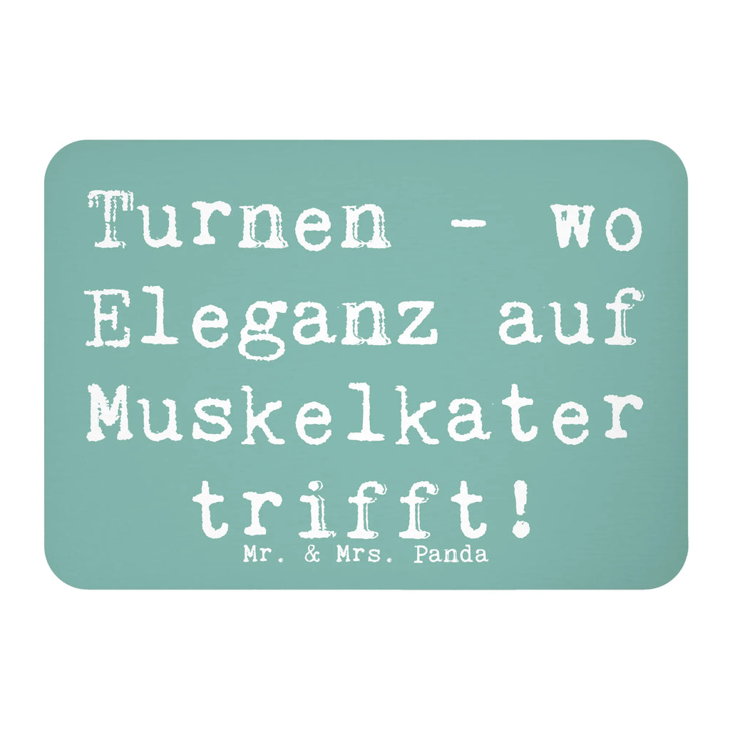 Magnet Saying Turnen - wo Eleganz auf Muskelkater trifft! Pinnwandmagnet, Motivmagnete, Kühlschrank Dekoration, Dekomagnet, Kühlschrankmagnet, Notiz Magnet, Whiteboard Magnet, Souvenir Magnet, Geschenk, Sport, Sportart, Hobby, Schenken, Danke, Dankeschön, Auszeichnung, Gewinn, Sportler