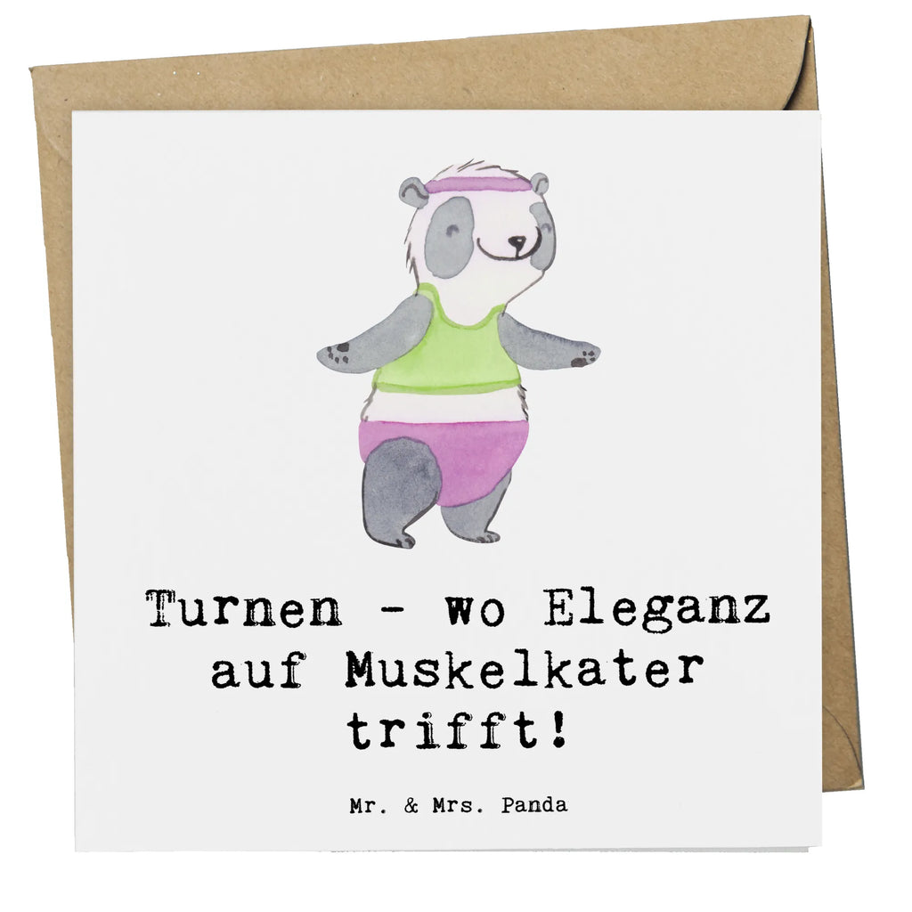 Deluxe Card Turnen - wo Eleganz auf Muskelkater trifft! Karte, Geburtstagskarte, Glückwunschkarte, Hochwertige Klappkarte, Hochwertige Grußkarte, Einladungskarte, Klappkarte, Hochzeitskarte, Grußkarte, Geschenk, Sport, Sportart, Hobby, Schenken, Danke, Dankeschön, Auszeichnung, Gewinn, Sportler