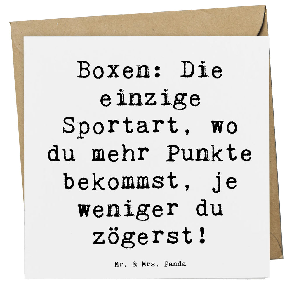 Deluxe Card Saying Boxen: Die einzige Sportart, wo du mehr Punkte bekommst, je weniger du zögerst! Klappkarte, Hochzeitskarte, Glückwunschkarte, Hochwertige Grußkarte, Grußkarte, Einladungskarte, Geburtstagskarte, Karte, Hochwertige Klappkarte, Geschenk, Sport, Sportart, Hobby, Schenken, Danke, Dankeschön, Auszeichnung, Gewinn, Sportler