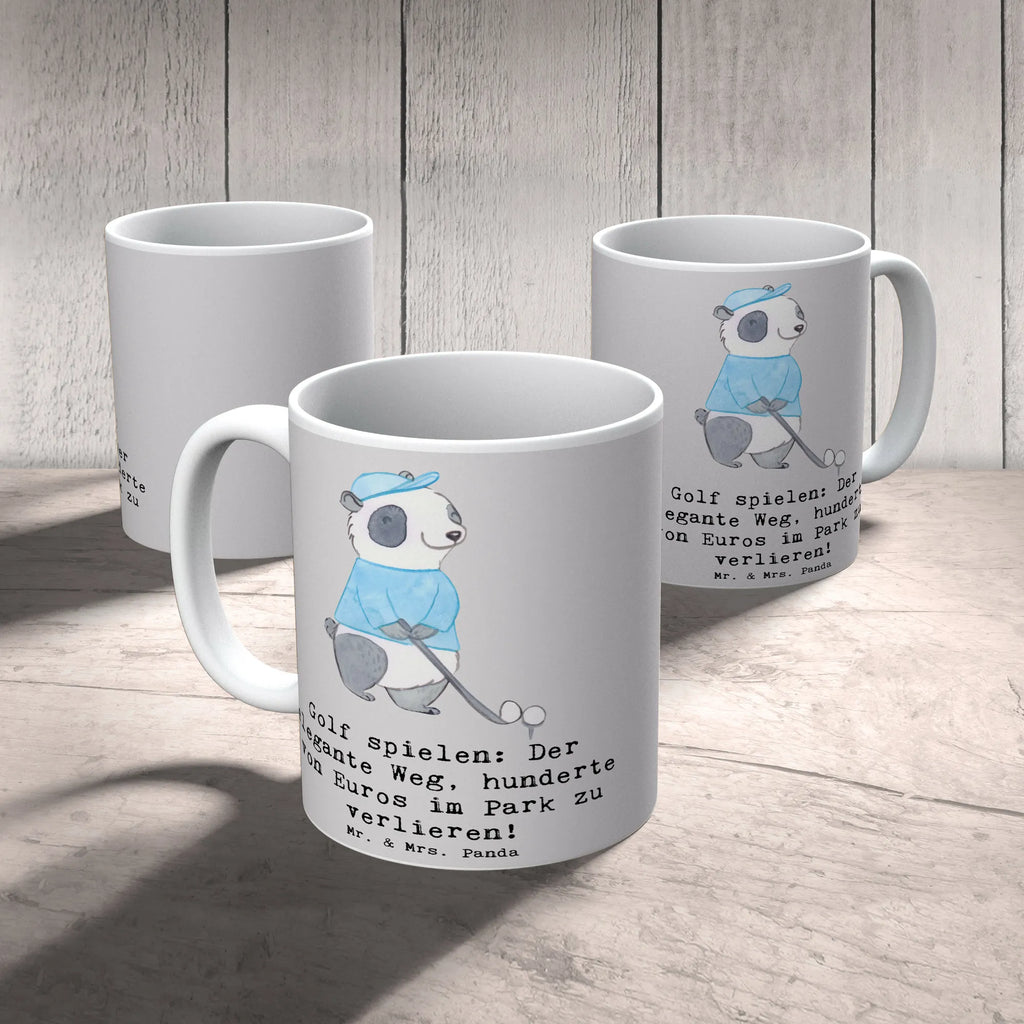 Tasse Golf Eleganz Bürotasse, Tasse mit Zitaten, Tasse mit Motiven, Keramiktasse, Teetasse, Kaffeetasse, Porzellantasse, Tasse, Geschenktasse, Geschenk, Sport, Sportart, Hobby, Schenken, Danke, Dankeschön, Auszeichnung, Gewinn, Sportler