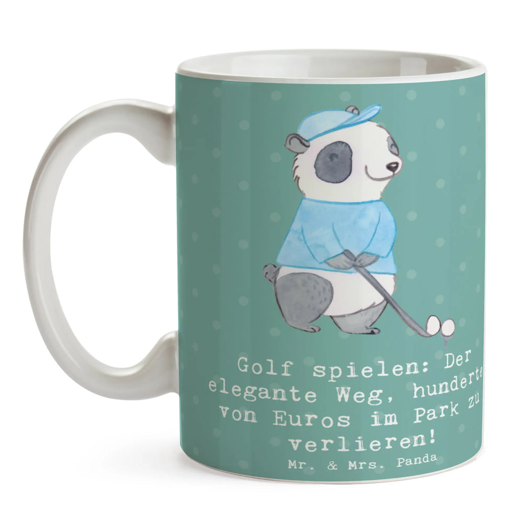 Tasse Golf Eleganz Bürotasse, Tasse mit Zitaten, Tasse mit Motiven, Keramiktasse, Teetasse, Kaffeetasse, Porzellantasse, Tasse, Geschenktasse, Geschenk, Sport, Sportart, Hobby, Schenken, Danke, Dankeschön, Auszeichnung, Gewinn, Sportler