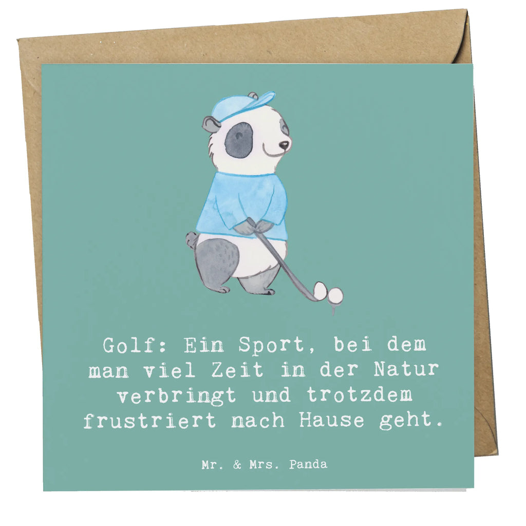 Deluxe Card Golf: Ein Sport, bei dem man viel Zeit in der Natur verbringt und trotzdem frustriert nach Hause geht. Karte, Einladungskarte, Hochwertige Klappkarte, Hochzeitskarte, Geburtstagskarte, Hochwertige Grußkarte, Klappkarte, Grußkarte, Glückwunschkarte, Geschenk, Sport, Sportart, Hobby, Schenken, Danke, Dankeschön, Auszeichnung, Gewinn, Sportler