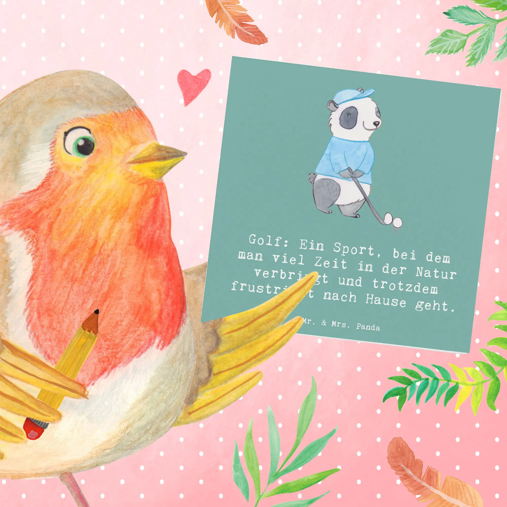 Deluxe Card Golf: Ein Sport, bei dem man viel Zeit in der Natur verbringt und trotzdem frustriert nach Hause geht. Karte, Einladungskarte, Hochwertige Klappkarte, Hochzeitskarte, Geburtstagskarte, Hochwertige Grußkarte, Klappkarte, Grußkarte, Glückwunschkarte, Geschenk, Sport, Sportart, Hobby, Schenken, Danke, Dankeschön, Auszeichnung, Gewinn, Sportler