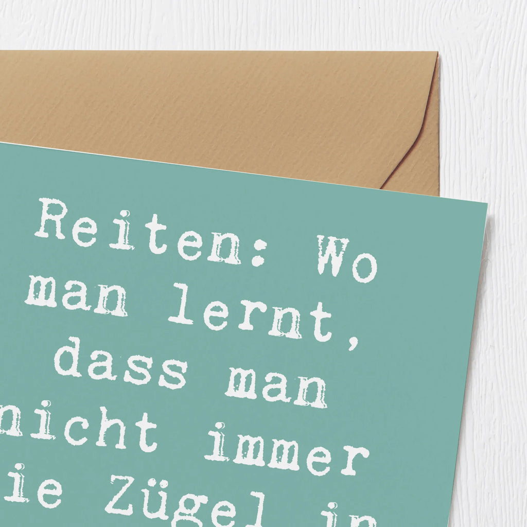 Deluxe Karte Spruch Reiten Freiheit Hochzeitskarte, Einladungskarte, Glückwunschkarte, Hochwertige Grußkarte, Klappkarte, Geburtstagskarte, Hochwertige Klappkarte, Grußkarte, Karte, Geschenk, Sport, Sportart, Hobby, Schenken, Danke, Dankeschön, Auszeichnung, Gewinn, Sportler