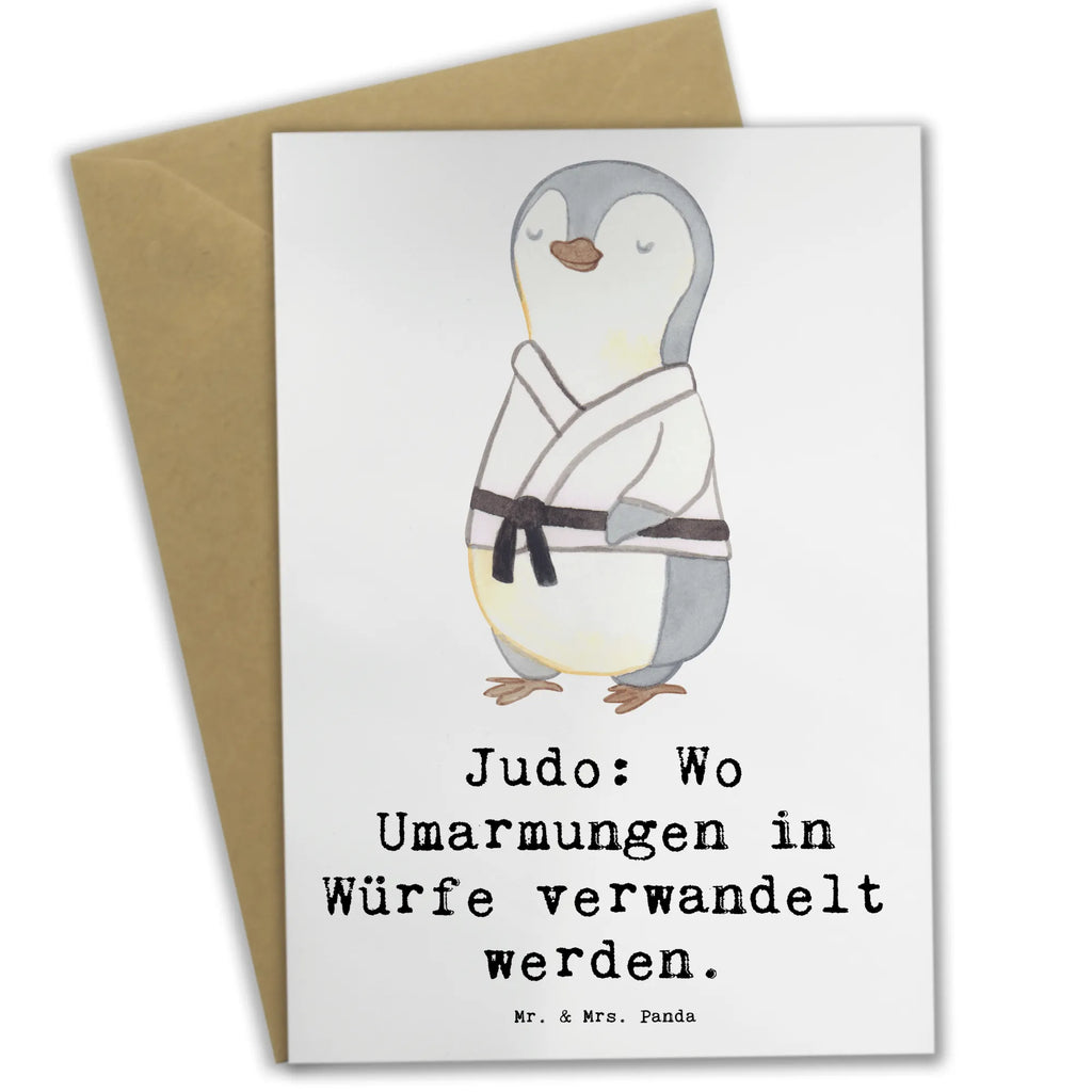 Greetings card Judo: Wo Umarmungen in Würfe verwandelt werden. Hochzeitskarte, Ansichtskarten, Klappkarte, Karte, Geburtstagskarte, Einladungskarte, Glückwunschkarte, Grußkarte, Geschenk, Sport, Sportart, Hobby, Schenken, Danke, Dankeschön, Auszeichnung, Gewinn, Sportler