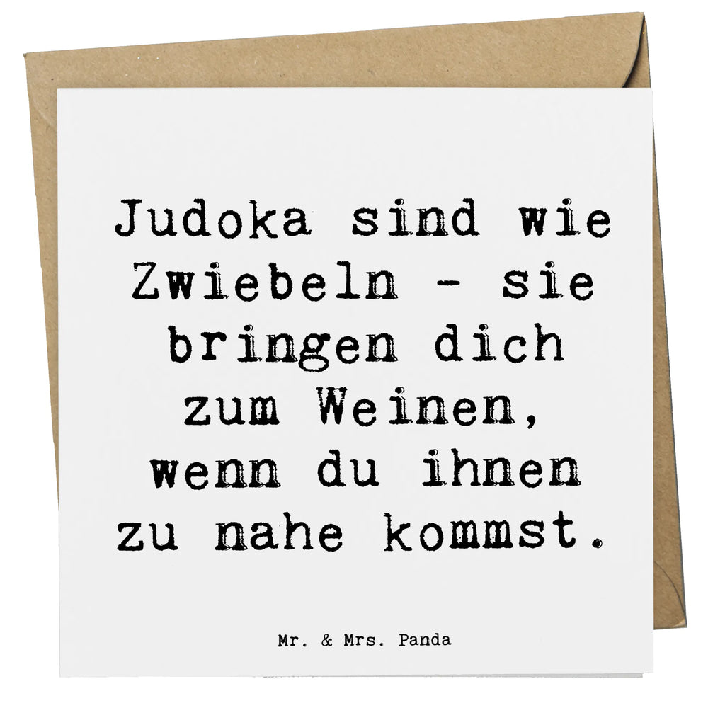 Deluxe Card Saying Judoka sind wie Zwiebeln - sie bringen dich zum Weinen, wenn du ihnen zu nahe kommst. Klappkarte, Einladungskarte, Karte, Hochwertige Grußkarte, Glückwunschkarte, Hochwertige Klappkarte, Hochzeitskarte, Geburtstagskarte, Grußkarte, Geschenk, Sport, Sportart, Hobby, Schenken, Danke, Dankeschön, Auszeichnung, Gewinn, Sportler