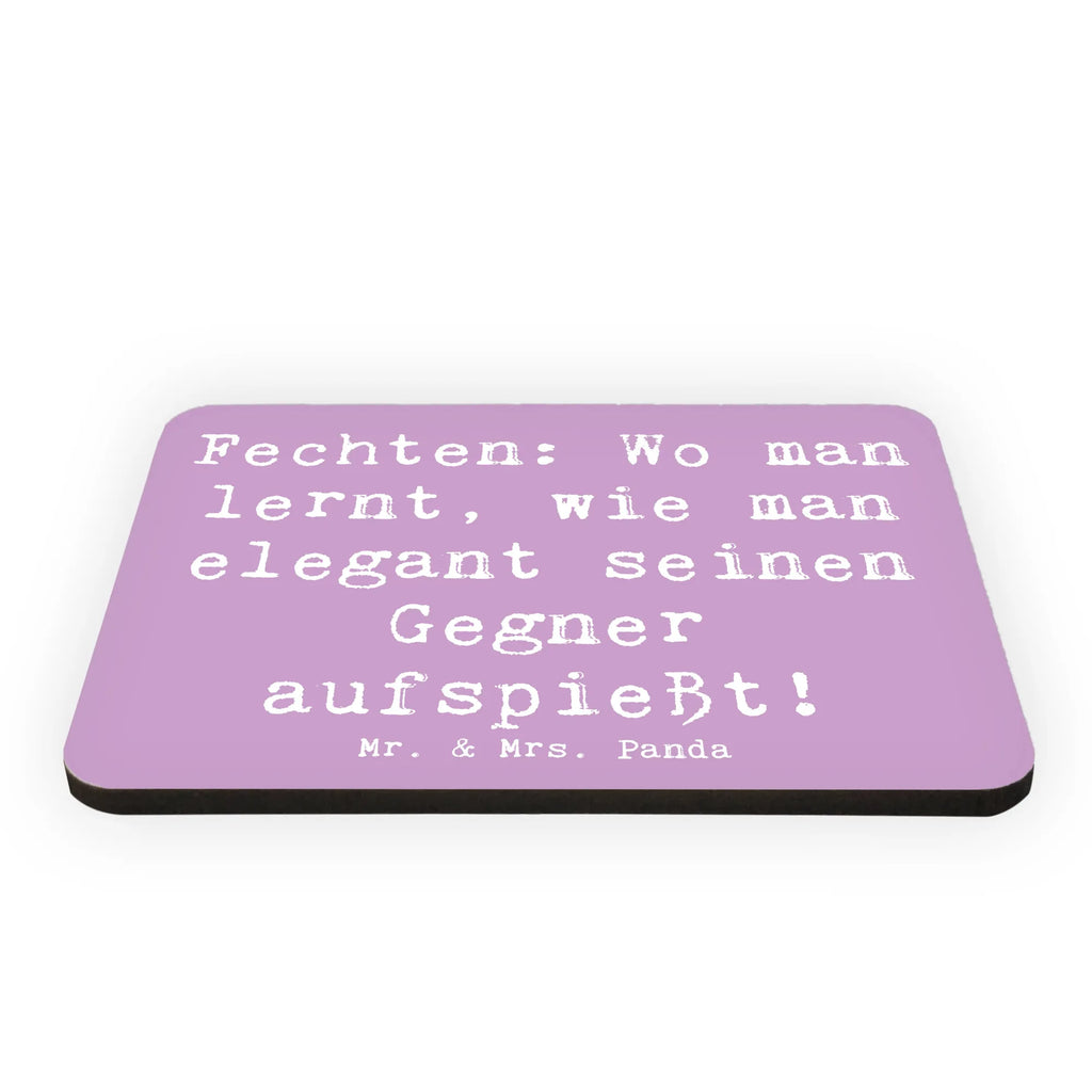 Magnet Saying Fechten: Wo man lernt, wie man elegant seinen Gegner aufspießt! Notiz Magnet, Souvenir Magnet, Dekomagnet, Motivmagnete, Kühlschrankmagnet, Whiteboard Magnet, Kühlschrank Dekoration, Pinnwandmagnet, Geschenk, Sport, Sportart, Hobby, Schenken, Danke, Dankeschön, Auszeichnung, Gewinn, Sportler