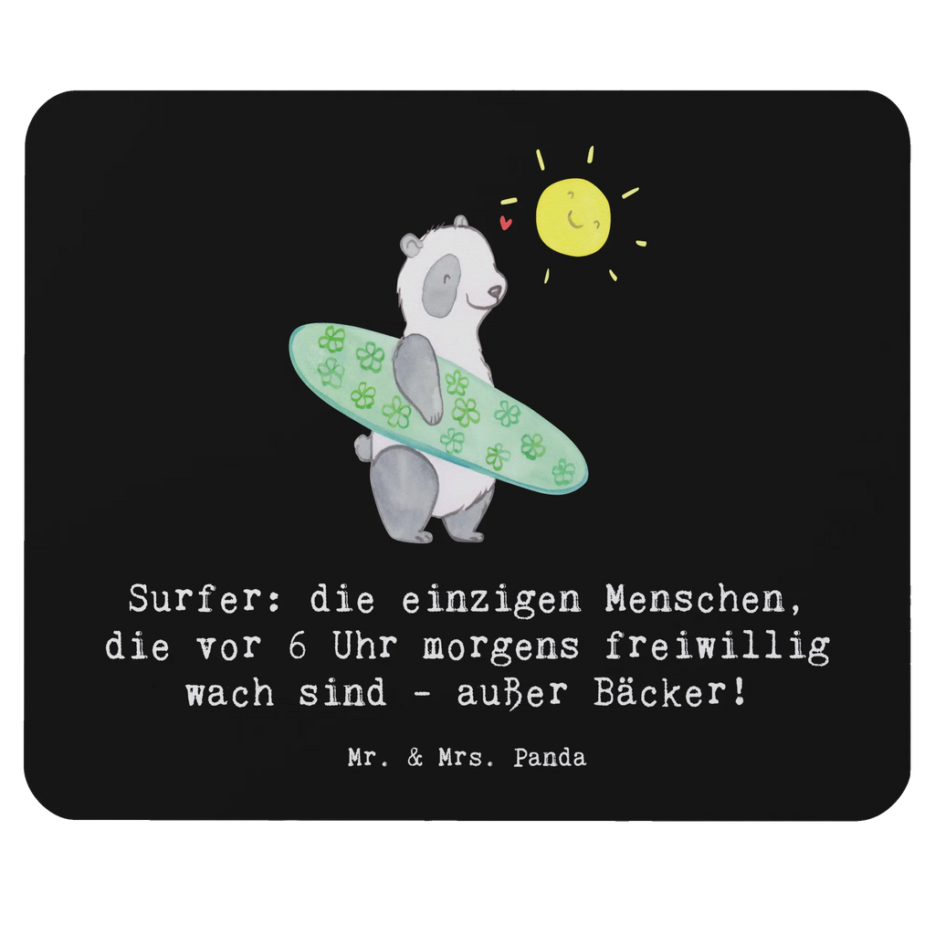 Mouse mat Surfer: die einzigen Menschen, die vor 6 Uhr morgens freiwillig wach sind - außer Bäcker! Mauspad, Mousepad, Einzigartiges Mauspad, Designer Mauspad, Mausunterlage, Computer zubehör, Büroausstattung, Arbeitszimmer, PC Zubehör, Mauspad Büro, Geschenk, Sport, Sportart, Hobby, Schenken, Danke, Dankeschön, Auszeichnung, Gewinn, Sportler