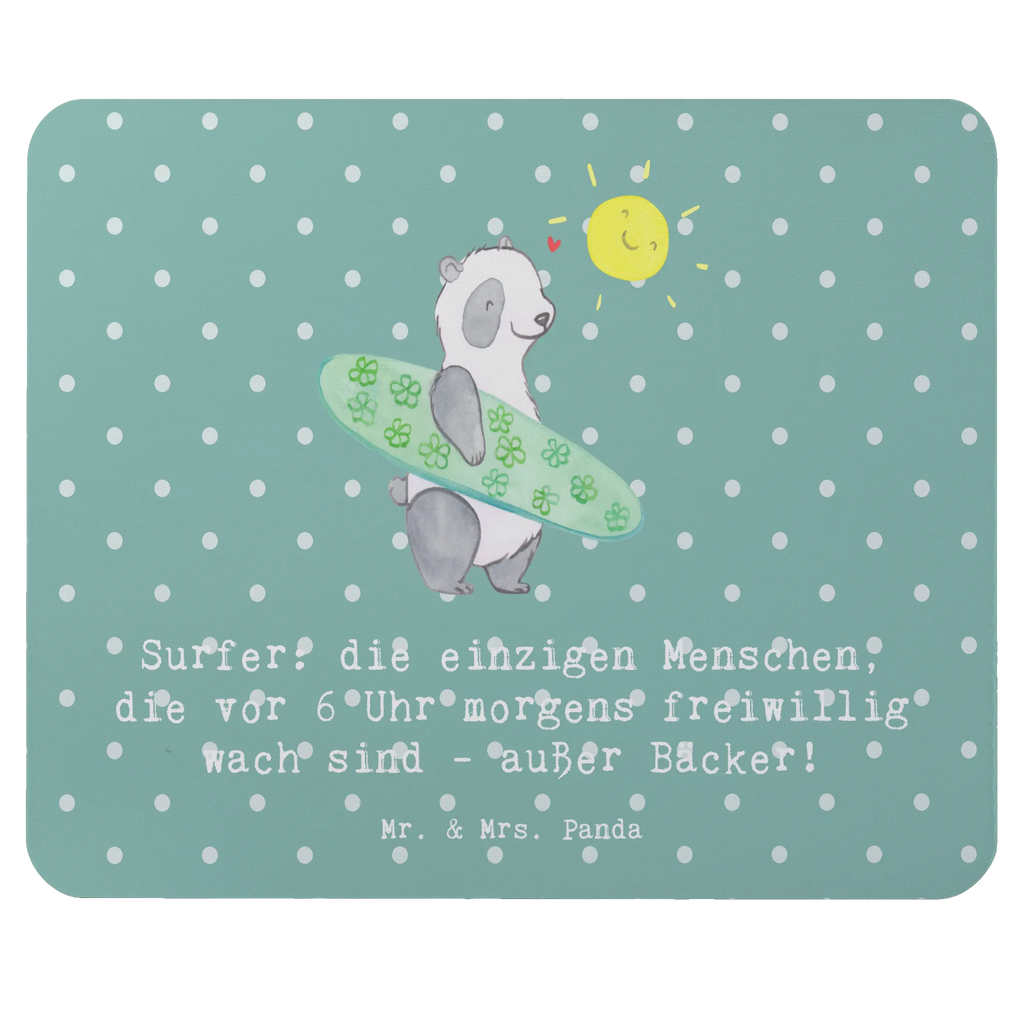 Mouse mat Surfer: die einzigen Menschen, die vor 6 Uhr morgens freiwillig wach sind - außer Bäcker! Mauspad, Mousepad, Einzigartiges Mauspad, Designer Mauspad, Mausunterlage, Computer zubehör, Büroausstattung, Arbeitszimmer, PC Zubehör, Mauspad Büro, Geschenk, Sport, Sportart, Hobby, Schenken, Danke, Dankeschön, Auszeichnung, Gewinn, Sportler