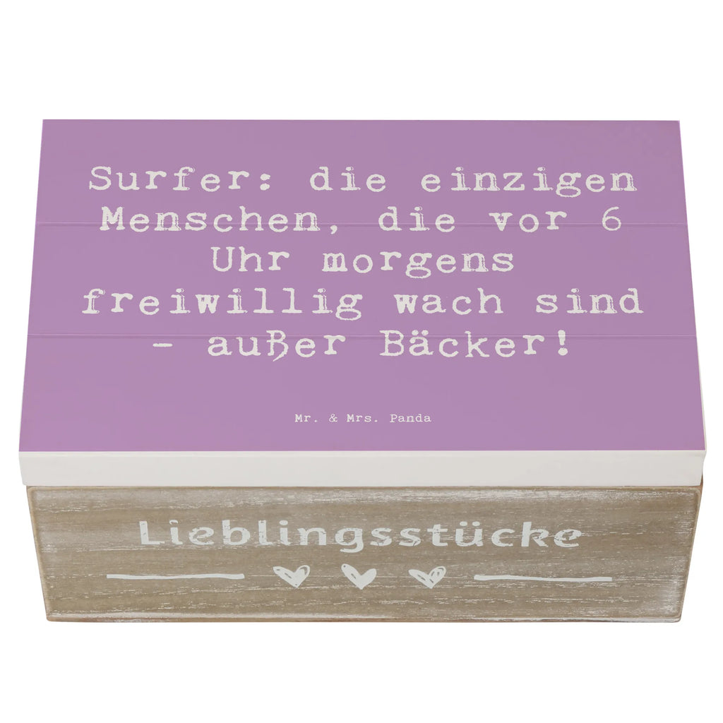 Holzkiste Spruch Surfen Frühaufsteher Kiste, Erinnerungsbox, Dekokiste, Truhe, Geschenkbox, Aufbewahrungsbox, Geschenkdose, Erinnerungskiste, Schatzkiste, Schatulle, XXL, Holzkiste, Geschenk, Sport, Sportart, Hobby, Schenken, Danke, Dankeschön, Auszeichnung, Gewinn, Sportler