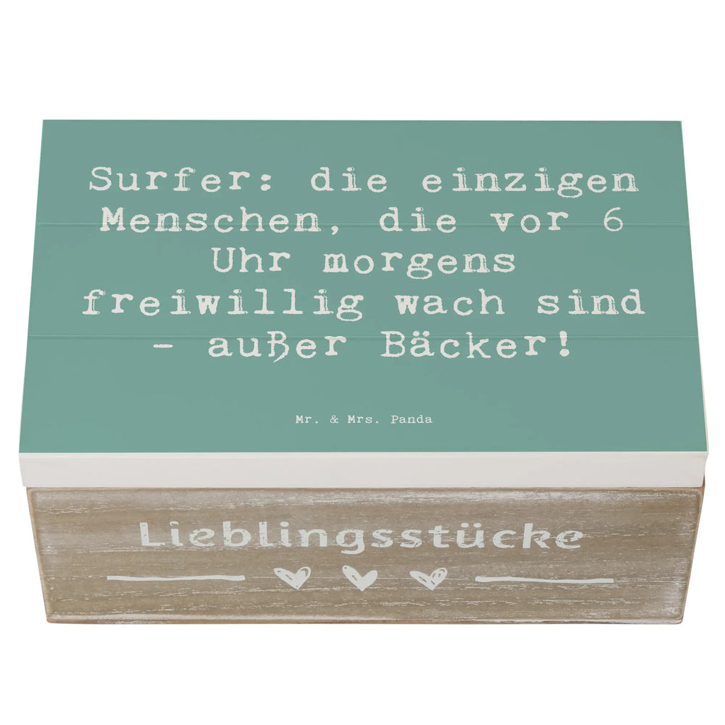 Holzkiste Spruch Surfen Frühaufsteher Kiste, Erinnerungsbox, Dekokiste, Truhe, Geschenkbox, Aufbewahrungsbox, Geschenkdose, Erinnerungskiste, Schatzkiste, Schatulle, XXL, Holzkiste, Geschenk, Sport, Sportart, Hobby, Schenken, Danke, Dankeschön, Auszeichnung, Gewinn, Sportler