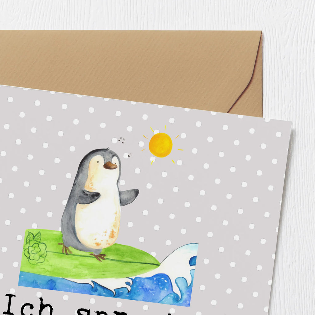Deluxe Card Ich spreche fließend Wellenisch. Klappkarte, Karte, Hochzeitskarte, Einladungskarte, Geburtstagskarte, Hochwertige Klappkarte, Glückwunschkarte, Hochwertige Grußkarte, Grußkarte, Geschenk, Sport, Sportart, Hobby, Schenken, Danke, Dankeschön, Auszeichnung, Gewinn, Sportler