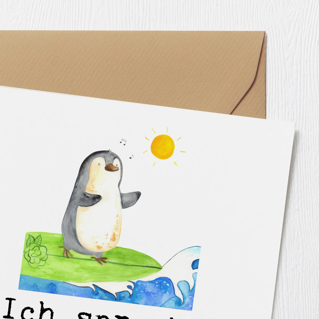 Deluxe Card Ich spreche fließend Wellenisch. Klappkarte, Karte, Hochzeitskarte, Einladungskarte, Geburtstagskarte, Hochwertige Klappkarte, Glückwunschkarte, Hochwertige Grußkarte, Grußkarte, Geschenk, Sport, Sportart, Hobby, Schenken, Danke, Dankeschön, Auszeichnung, Gewinn, Sportler