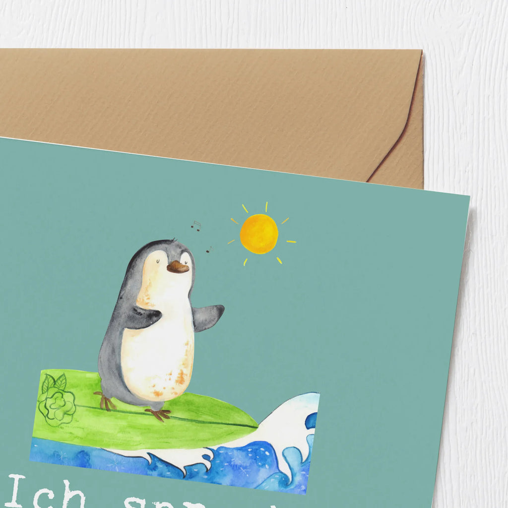 Deluxe Card Ich spreche fließend Wellenisch. Klappkarte, Karte, Hochzeitskarte, Einladungskarte, Geburtstagskarte, Hochwertige Klappkarte, Glückwunschkarte, Hochwertige Grußkarte, Grußkarte, Geschenk, Sport, Sportart, Hobby, Schenken, Danke, Dankeschön, Auszeichnung, Gewinn, Sportler