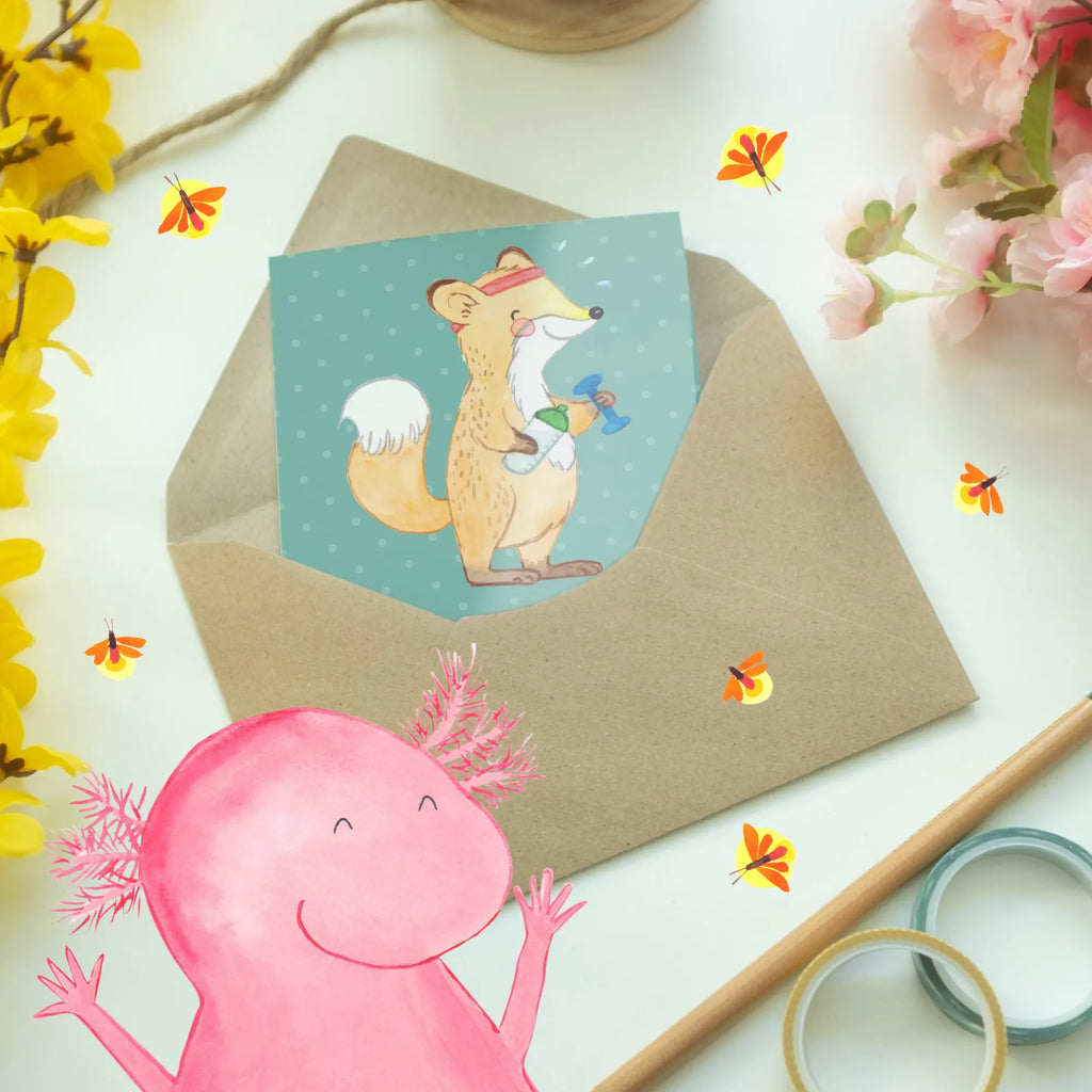 Greetings card Läufer: Immer auf der Flucht vor der Realität! Klappkarte, Karte, Grußkarte, Ansichtskarten, Einladungskarte, Hochzeitskarte, Geburtstagskarte, Glückwunschkarte, Geschenk, Sport, Sportart, Hobby, Schenken, Danke, Dankeschön, Auszeichnung, Gewinn, Sportler