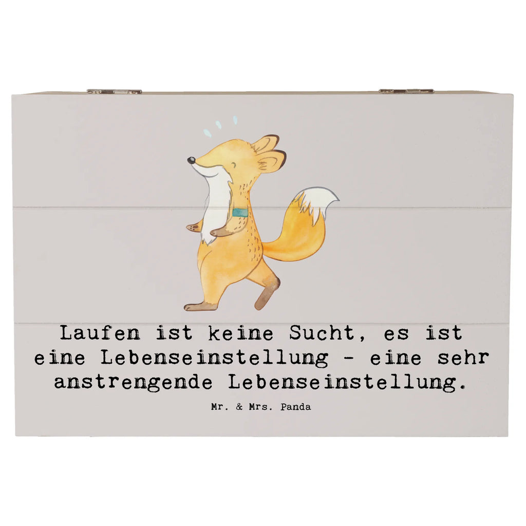 Holzkiste Laufen ist keine Sucht, es ist eine Lebenseinstellung - eine sehr anstrengende Lebenseinstellung. Dekokiste, Aufbewahrungsbox, Holzkiste, Erinnerungskiste, Erinnerungsbox, Truhe, Schatzkiste, Kiste, Schatulle, Geschenkbox, XXL, Geschenkdose, Geschenk, Sport, Sportart, Hobby, Schenken, Danke, Dankeschön, Auszeichnung, Gewinn, Sportler