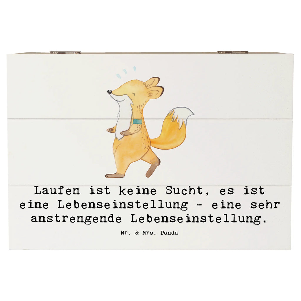 Holzkiste Laufen ist keine Sucht, es ist eine Lebenseinstellung - eine sehr anstrengende Lebenseinstellung. Dekokiste, Aufbewahrungsbox, Holzkiste, Erinnerungskiste, Erinnerungsbox, Truhe, Schatzkiste, Kiste, Schatulle, Geschenkbox, XXL, Geschenkdose, Geschenk, Sport, Sportart, Hobby, Schenken, Danke, Dankeschön, Auszeichnung, Gewinn, Sportler