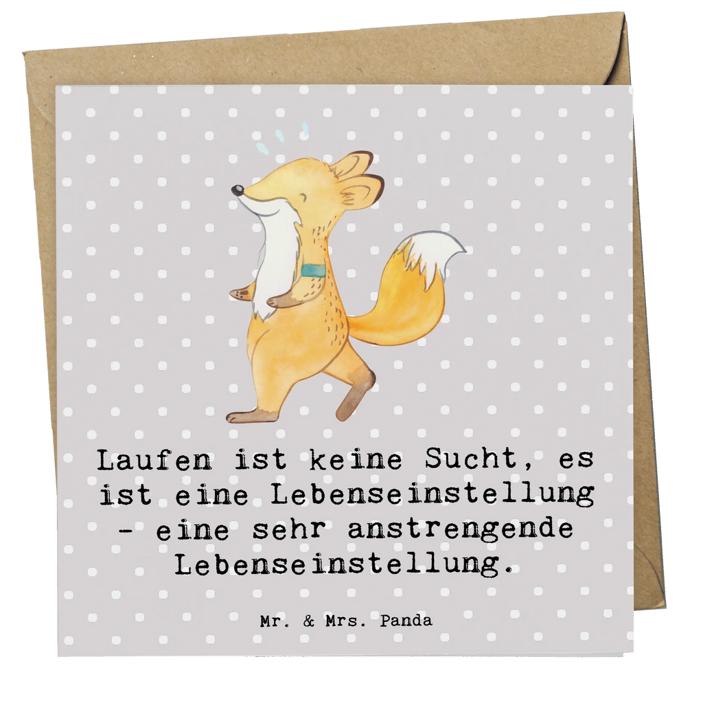 Deluxe Karte Laufen ist keine Sucht, es ist eine Lebenseinstellung - eine sehr anstrengende Lebenseinstellung. Karte, Hochwertige Grußkarte, Einladungskarte, Geburtstagskarte, Grußkarte, Glückwunschkarte, Klappkarte, Hochwertige Klappkarte, Hochzeitskarte, Geschenk, Sport, Sportart, Hobby, Schenken, Danke, Dankeschön, Auszeichnung, Gewinn, Sportler