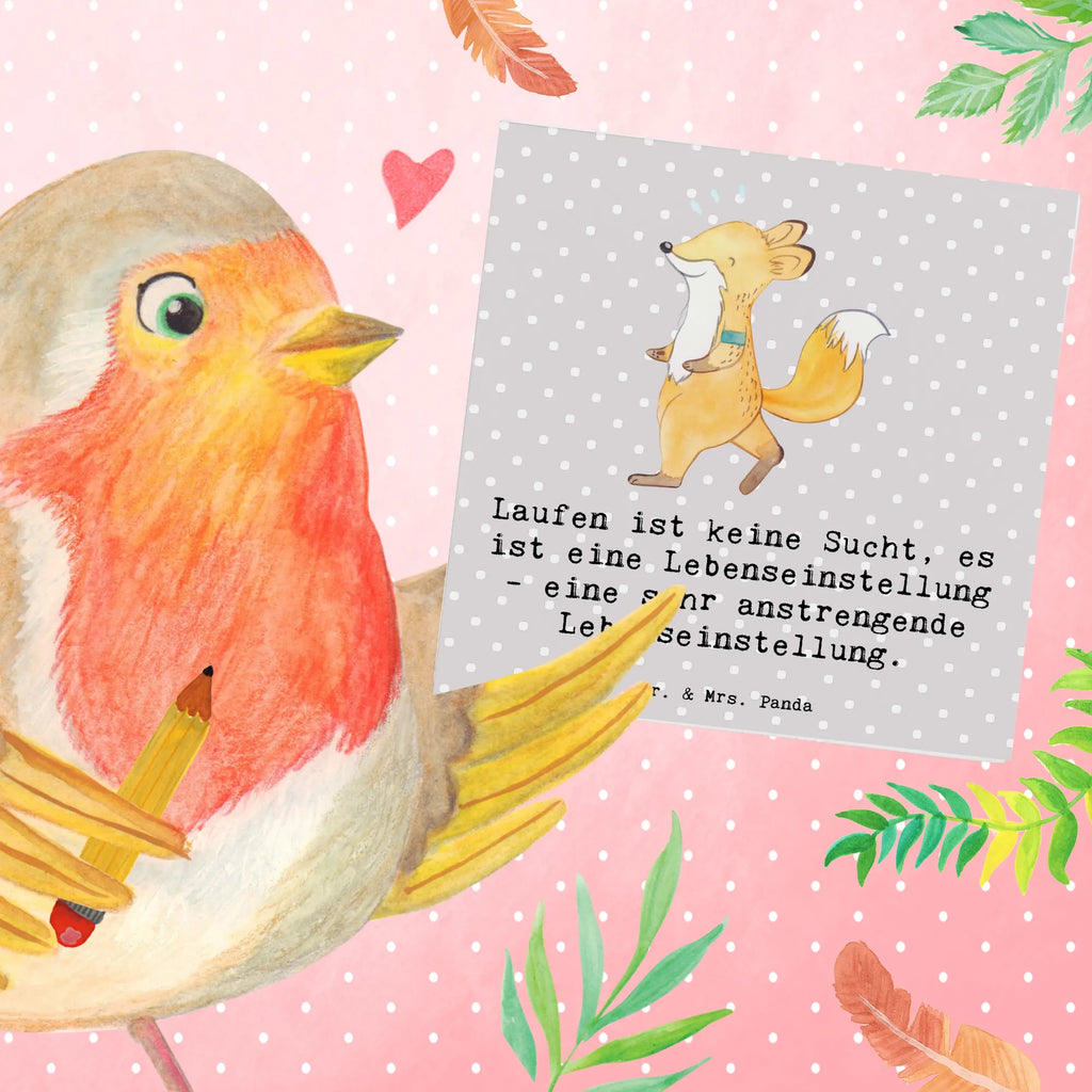 Deluxe Karte Laufen ist keine Sucht, es ist eine Lebenseinstellung - eine sehr anstrengende Lebenseinstellung. Karte, Hochwertige Grußkarte, Einladungskarte, Geburtstagskarte, Grußkarte, Glückwunschkarte, Klappkarte, Hochwertige Klappkarte, Hochzeitskarte, Geschenk, Sport, Sportart, Hobby, Schenken, Danke, Dankeschön, Auszeichnung, Gewinn, Sportler