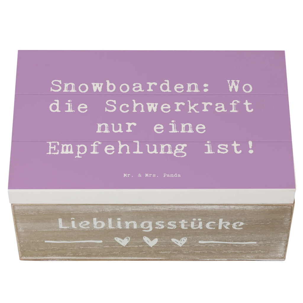 Holzkiste Spruch Snowboarden: Wo die Schwerkraft nur eine Empfehlung ist! XXL, Erinnerungsbox, Schatzkiste, Erinnerungskiste, Kiste, Geschenkdose, Holzkiste, Schatulle, Dekokiste, Aufbewahrungsbox, Truhe, Geschenkbox, Geschenk, Sport, Sportart, Hobby, Schenken, Danke, Dankeschön, Auszeichnung, Gewinn, Sportler