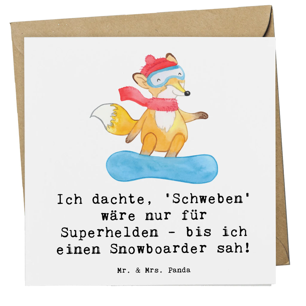 Deluxe Card Ich dachte, 'Schweben' wäre nur für Superhelden - bis ich einen Snowboarder sah! Karte, Grußkarte, Hochzeitskarte, Hochwertige Grußkarte, Einladungskarte, Glückwunschkarte, Geburtstagskarte, Klappkarte, Hochwertige Klappkarte, Geschenk, Sport, Sportart, Hobby, Schenken, Danke, Dankeschön, Auszeichnung, Gewinn, Sportler