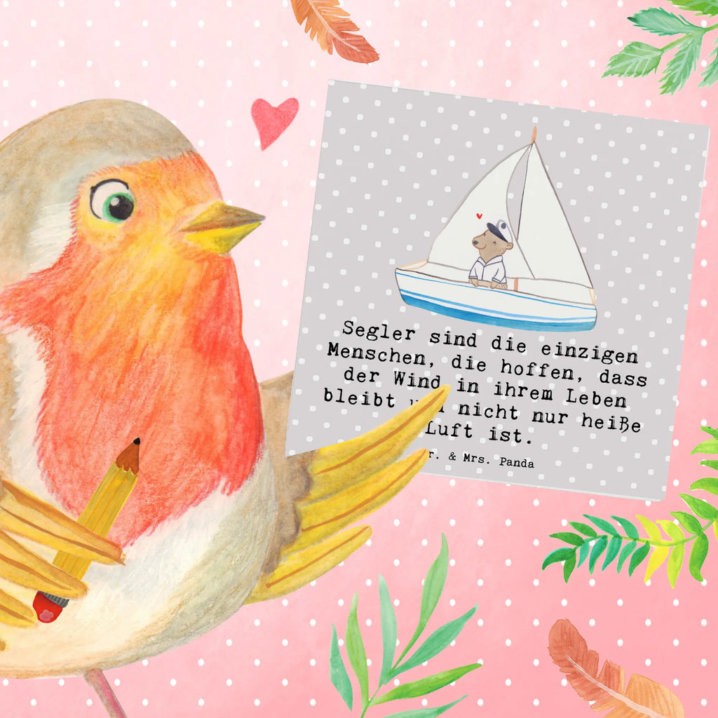 Deluxe Card Segler sind die einzigen Menschen, die hoffen, dass der Wind in ihrem Leben bleibt und nicht nur heiße Luft ist. Karte, Einladungskarte, Klappkarte, Hochzeitskarte, Hochwertige Klappkarte, Hochwertige Grußkarte, Grußkarte, Glückwunschkarte, Geburtstagskarte, Geschenk, Sport, Sportart, Hobby, Schenken, Danke, Dankeschön, Auszeichnung, Gewinn, Sportler