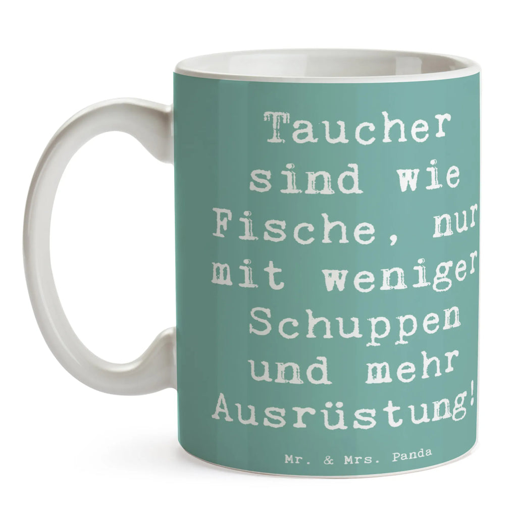 Mug Saying Taucher sind wie Fische, nur mit weniger Schuppen und mehr Ausrüstung! Tasse mit Zitaten, Keramiktasse, Bürotasse, Tasse, Porzellantasse, Kaffeetasse, Geschenktasse, Teetasse, Tasse mit Motiven, Geschenk, Sport, Sportart, Hobby, Schenken, Danke, Dankeschön, Auszeichnung, Gewinn, Sportler