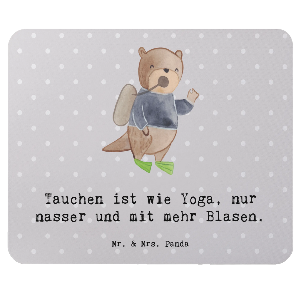 Mouse mat Tauchen ist wie Yoga, nur nasser und mit mehr Blasen. Mauspad Büro, Büroausstattung, Mausunterlage, Mousepad, Einzigartiges Mauspad, PC Zubehör, Mauspad, Arbeitszimmer, Computer zubehör, Designer Mauspad, Geschenk, Sport, Sportart, Hobby, Schenken, Danke, Dankeschön, Auszeichnung, Gewinn, Sportler