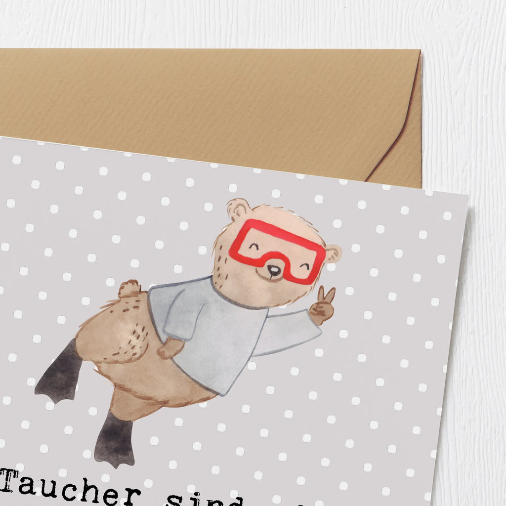 Deluxe Card Taucher sind wie Fische, nur mit weniger Schuppen und mehr Ausrüstung! Einladungskarte, Karte, Grußkarte, Hochzeitskarte, Hochwertige Klappkarte, Klappkarte, Glückwunschkarte, Hochwertige Grußkarte, Geburtstagskarte, Geschenk, Sport, Sportart, Hobby, Schenken, Danke, Dankeschön, Auszeichnung, Gewinn, Sportler