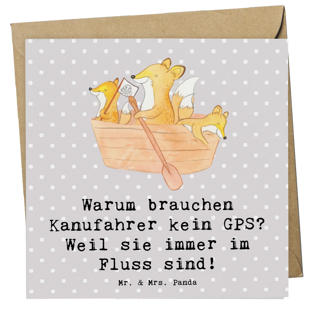 Deluxe Card Warum brauchen Kanufahrer kein GPS? Weil sie immer im Fluss sind! Hochwertige Grußkarte, Geburtstagskarte, Karte, Hochzeitskarte, Hochwertige Klappkarte, Glückwunschkarte, Klappkarte, Einladungskarte, Grußkarte, Geschenk, Sport, Sportart, Hobby, Schenken, Danke, Dankeschön, Auszeichnung, Gewinn, Sportler