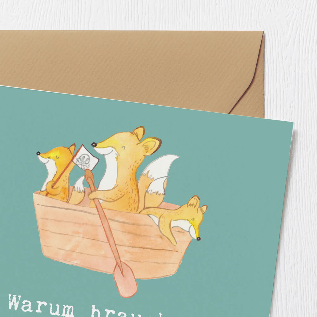 Deluxe Card Warum brauchen Kanufahrer kein GPS? Weil sie immer im Fluss sind! Hochwertige Grußkarte, Geburtstagskarte, Karte, Hochzeitskarte, Hochwertige Klappkarte, Glückwunschkarte, Klappkarte, Einladungskarte, Grußkarte, Geschenk, Sport, Sportart, Hobby, Schenken, Danke, Dankeschön, Auszeichnung, Gewinn, Sportler