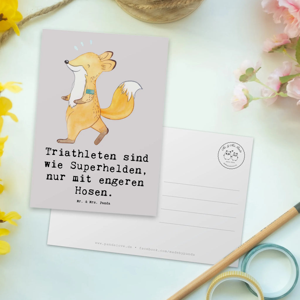 Postkarte Triathlon Superheld Einladungskarte, Postkarte, Ansichtskarten, Einladung Geburtstag, Geschenkkarte, Einladungskarten Geburtstag, Einladung, Ansichtskarte, Karte, Grußkarte, Geburtstagskarte, Dankeskarte, Geschenk, Sport, Sportart, Hobby, Schenken, Danke, Dankeschön, Auszeichnung, Gewinn, Sportler