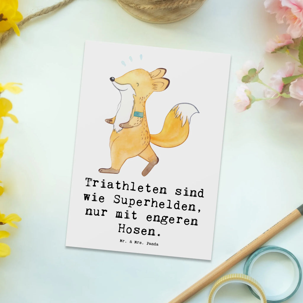 Postkarte Triathlon Superheld Einladungskarte, Postkarte, Ansichtskarten, Einladung Geburtstag, Geschenkkarte, Einladungskarten Geburtstag, Einladung, Ansichtskarte, Karte, Grußkarte, Geburtstagskarte, Dankeskarte, Geschenk, Sport, Sportart, Hobby, Schenken, Danke, Dankeschön, Auszeichnung, Gewinn, Sportler