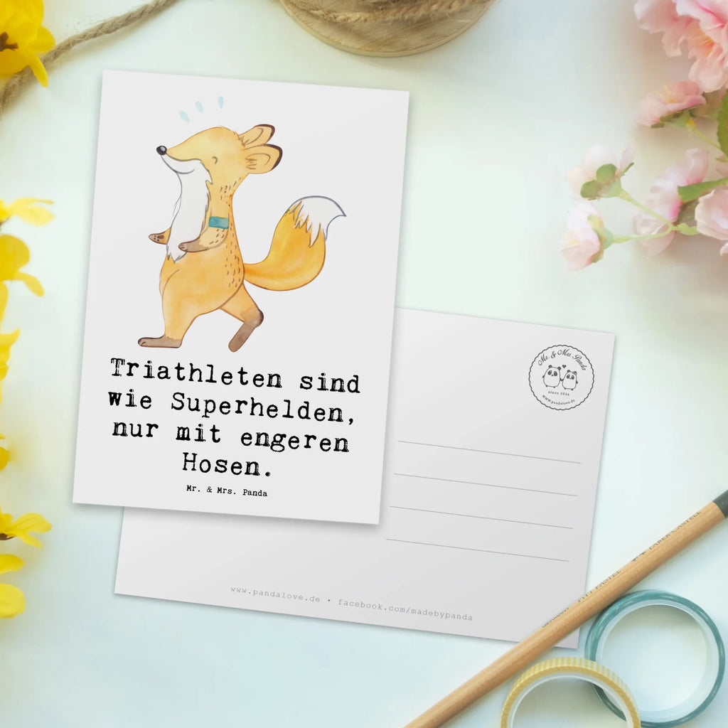 Postkarte Triathlon Superheld Einladungskarte, Postkarte, Ansichtskarten, Einladung Geburtstag, Geschenkkarte, Einladungskarten Geburtstag, Einladung, Ansichtskarte, Karte, Grußkarte, Geburtstagskarte, Dankeskarte, Geschenk, Sport, Sportart, Hobby, Schenken, Danke, Dankeschön, Auszeichnung, Gewinn, Sportler