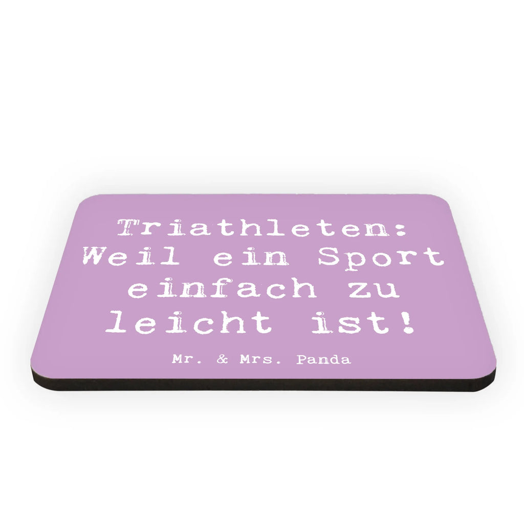 Magnet Saying Triathleten: Weil ein Sport einfach zu leicht ist! Kühlschrank Dekoration, Motivmagnete, Kühlschrankmagnet, Notiz Magnet, Pinnwandmagnet, Whiteboard Magnet, Souvenir Magnet, Dekomagnet, Geschenk, Sport, Sportart, Hobby, Schenken, Danke, Dankeschön, Auszeichnung, Gewinn, Sportler