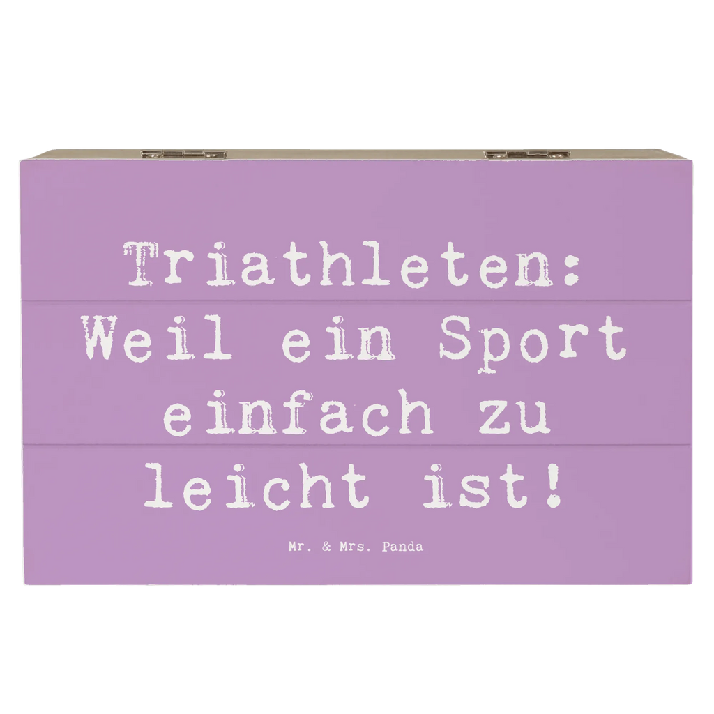 Wooden chest Saying Triathleten: Weil ein Sport einfach zu leicht ist! Schatzkiste, Truhe, XXL, Erinnerungskiste, Kiste, Schatulle, Geschenkdose, Dekokiste, Geschenkbox, Aufbewahrungsbox, Erinnerungsbox, Holzkiste, Geschenk, Sport, Sportart, Hobby, Schenken, Danke, Dankeschön, Auszeichnung, Gewinn, Sportler