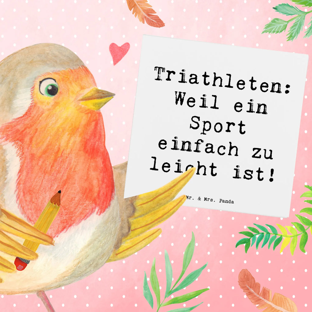 Deluxe Karte Spruch Triathlon Helden Klappkarte, Karte, Grußkarte, Glückwunschkarte, Geburtstagskarte, Hochzeitskarte, Hochwertige Grußkarte, Einladungskarte, Hochwertige Klappkarte, Geschenk, Sport, Sportart, Hobby, Schenken, Danke, Dankeschön, Auszeichnung, Gewinn, Sportler