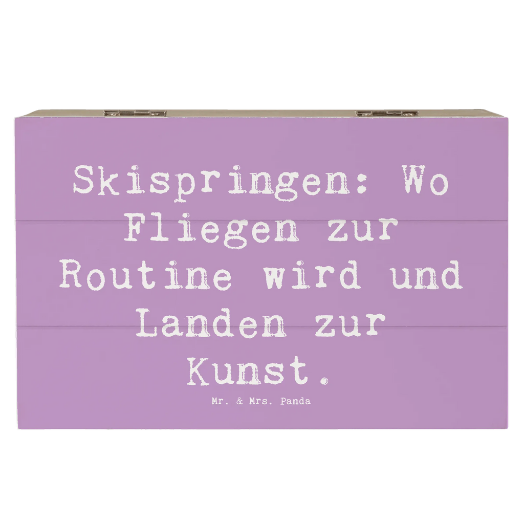 Wooden chest Saying Skispringen: Wo Fliegen zur Routine wird und Landen zur Kunst. Dekokiste, Schatzkiste, Schatulle, Holzkiste, XXL, Geschenkbox, Erinnerungskiste, Kiste, Aufbewahrungsbox, Truhe, Erinnerungsbox, Geschenkdose, Geschenk, Sport, Sportart, Hobby, Schenken, Danke, Dankeschön, Auszeichnung, Gewinn, Sportler