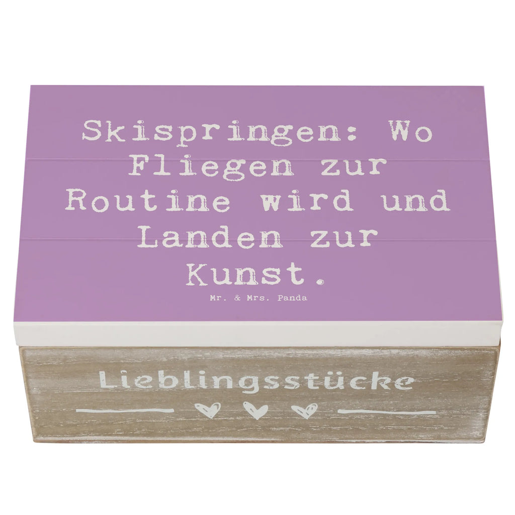 Wooden chest Saying Skispringen: Wo Fliegen zur Routine wird und Landen zur Kunst. Dekokiste, Schatzkiste, Schatulle, Holzkiste, XXL, Geschenkbox, Erinnerungskiste, Kiste, Aufbewahrungsbox, Truhe, Erinnerungsbox, Geschenkdose, Geschenk, Sport, Sportart, Hobby, Schenken, Danke, Dankeschön, Auszeichnung, Gewinn, Sportler