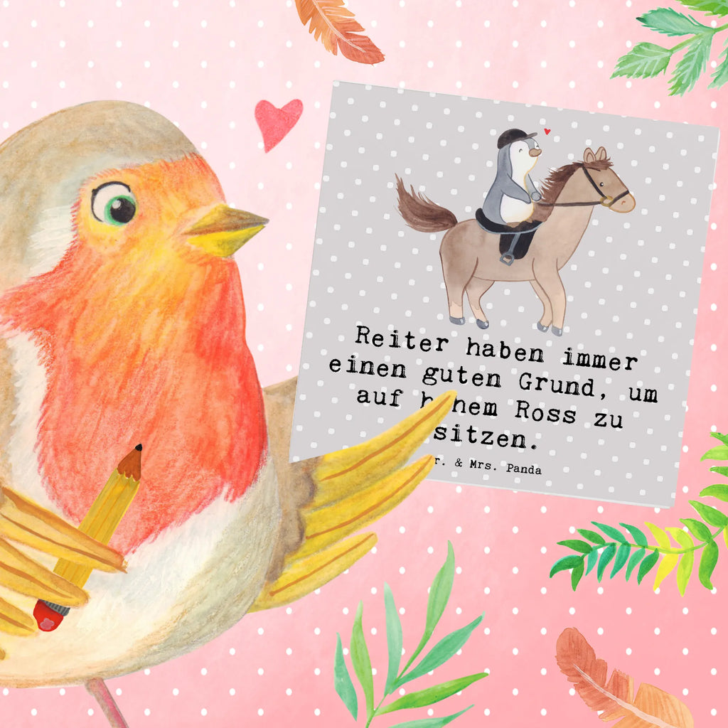 Deluxe Card Reiter haben immer einen guten Grund, um auf hohem Ross zu sitzen. Hochwertige Klappkarte, Grußkarte, Hochwertige Grußkarte, Karte, Geburtstagskarte, Klappkarte, Hochzeitskarte, Einladungskarte, Glückwunschkarte, Geschenk, Sport, Sportart, Hobby, Schenken, Danke, Dankeschön, Auszeichnung, Gewinn, Sportler