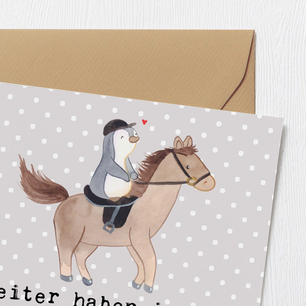 Deluxe Card Reiter haben immer einen guten Grund, um auf hohem Ross zu sitzen. Hochwertige Klappkarte, Grußkarte, Hochwertige Grußkarte, Karte, Geburtstagskarte, Klappkarte, Hochzeitskarte, Einladungskarte, Glückwunschkarte, Geschenk, Sport, Sportart, Hobby, Schenken, Danke, Dankeschön, Auszeichnung, Gewinn, Sportler