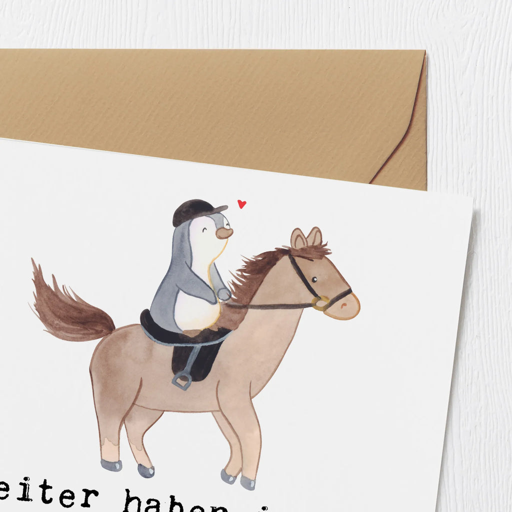 Deluxe Card Reiter haben immer einen guten Grund, um auf hohem Ross zu sitzen. Hochwertige Klappkarte, Grußkarte, Hochwertige Grußkarte, Karte, Geburtstagskarte, Klappkarte, Hochzeitskarte, Einladungskarte, Glückwunschkarte, Geschenk, Sport, Sportart, Hobby, Schenken, Danke, Dankeschön, Auszeichnung, Gewinn, Sportler