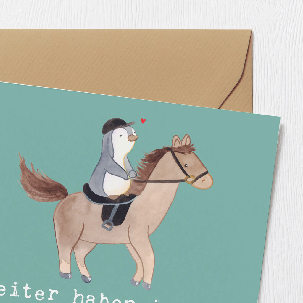 Deluxe Card Reiter haben immer einen guten Grund, um auf hohem Ross zu sitzen. Hochwertige Klappkarte, Grußkarte, Hochwertige Grußkarte, Karte, Geburtstagskarte, Klappkarte, Hochzeitskarte, Einladungskarte, Glückwunschkarte, Geschenk, Sport, Sportart, Hobby, Schenken, Danke, Dankeschön, Auszeichnung, Gewinn, Sportler