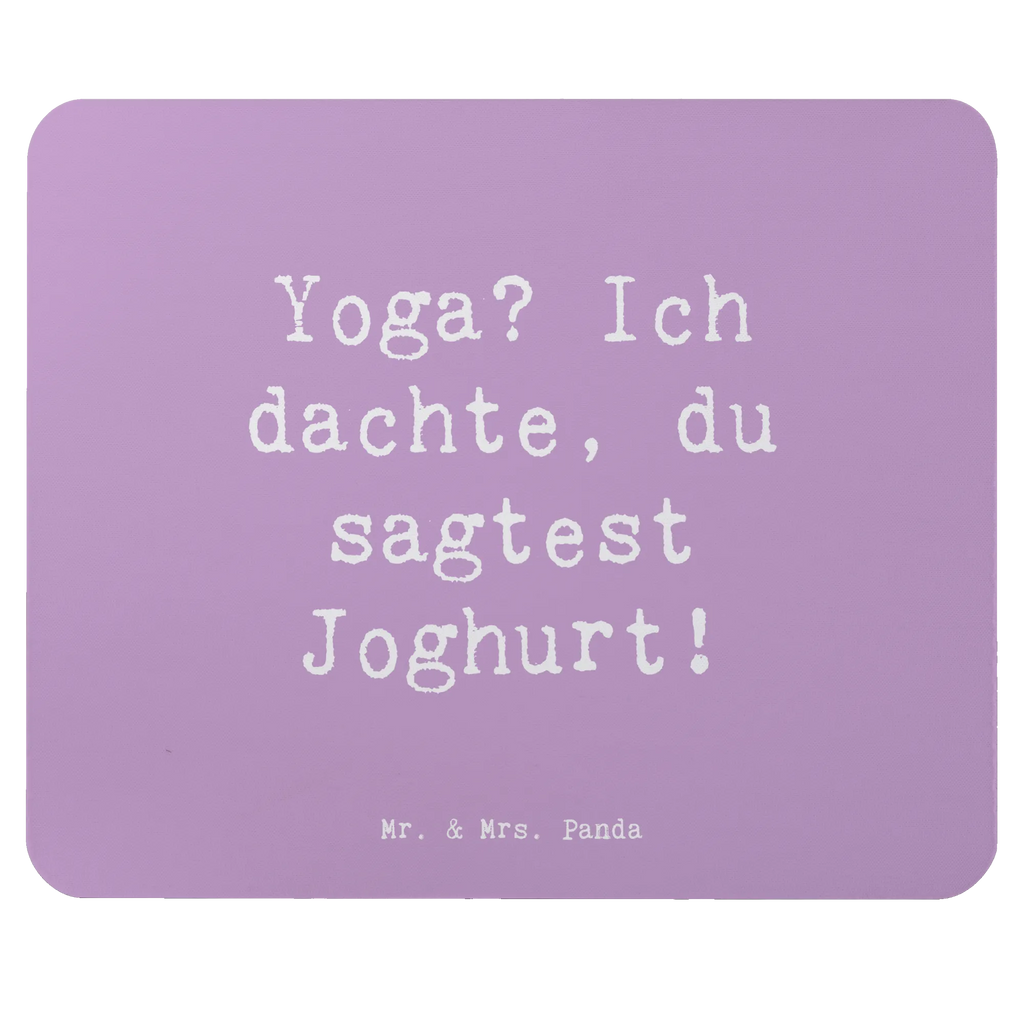 Mouse mat Saying Yoga? Ich dachte, du sagtest Joghurt! Mousepad, Arbeitszimmer, Mauspad Büro, PC Zubehör, Computer zubehör, Mausunterlage, Büroausstattung, Einzigartiges Mauspad, Designer Mauspad, Mauspad, Geschenk, Sport, Sportart, Hobby, Schenken, Danke, Dankeschön, Auszeichnung, Gewinn, Sportler