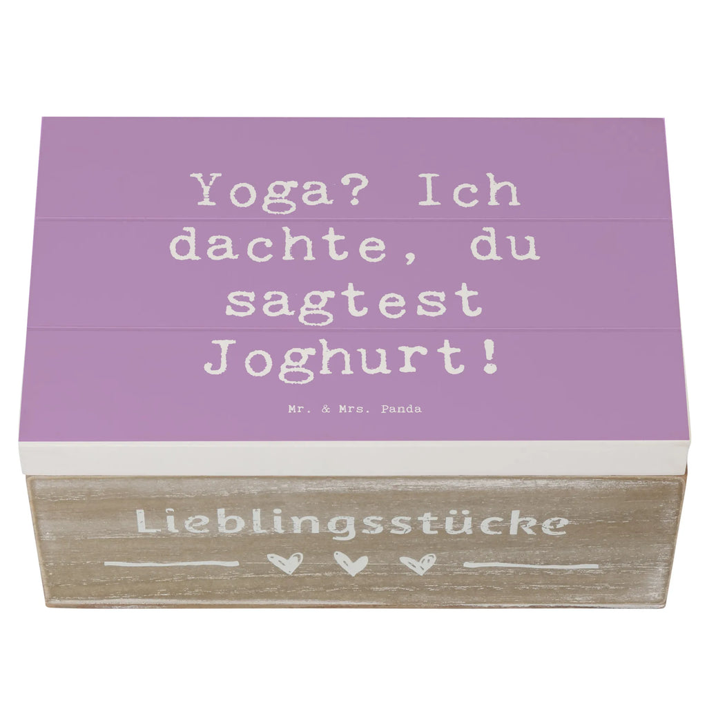 Holzkiste Spruch Yoga Humor Kiste, Erinnerungsbox, Schatulle, Truhe, Geschenkdose, XXL, Geschenkbox, Aufbewahrungsbox, Holzkiste, Schatzkiste, Dekokiste, Erinnerungskiste, Geschenk, Sport, Sportart, Hobby, Schenken, Danke, Dankeschön, Auszeichnung, Gewinn, Sportler